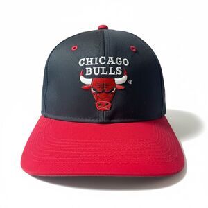 Vintage Chicago Bulls GCC The G Cap Snapback Hat 90s NBA Black Red Green Brim